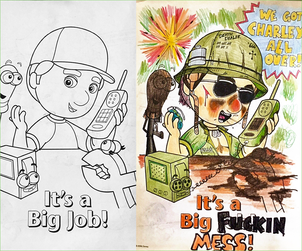 Vietnam coloring book corruptions