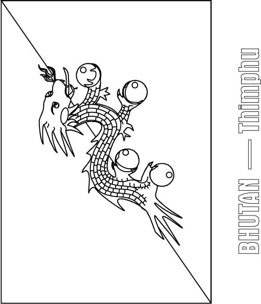 Bhutan flag coloring page download free bhutan flag coloring page for kids best coloring pages