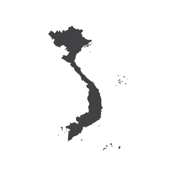 Vietnam map stock photos pictures royalty
