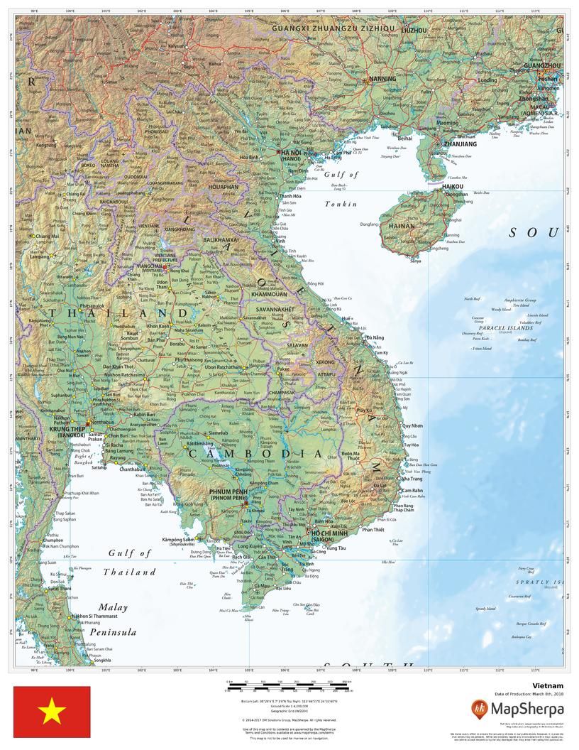 Vietnam map