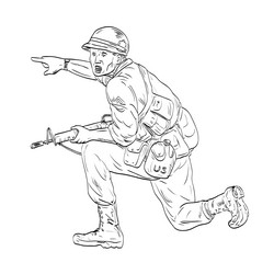 Vietnam war vector images over