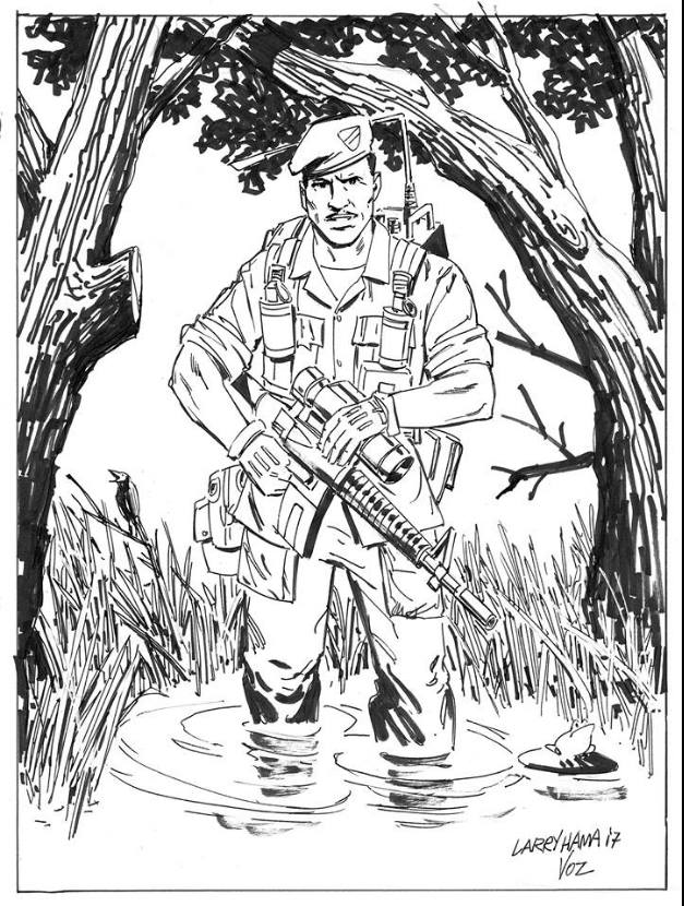 The full force podcast on x ð stalker sketch by larryhama inked by mikevosburg ð gijoe gijoearah arealamericanhero httpstcoxordlpge x