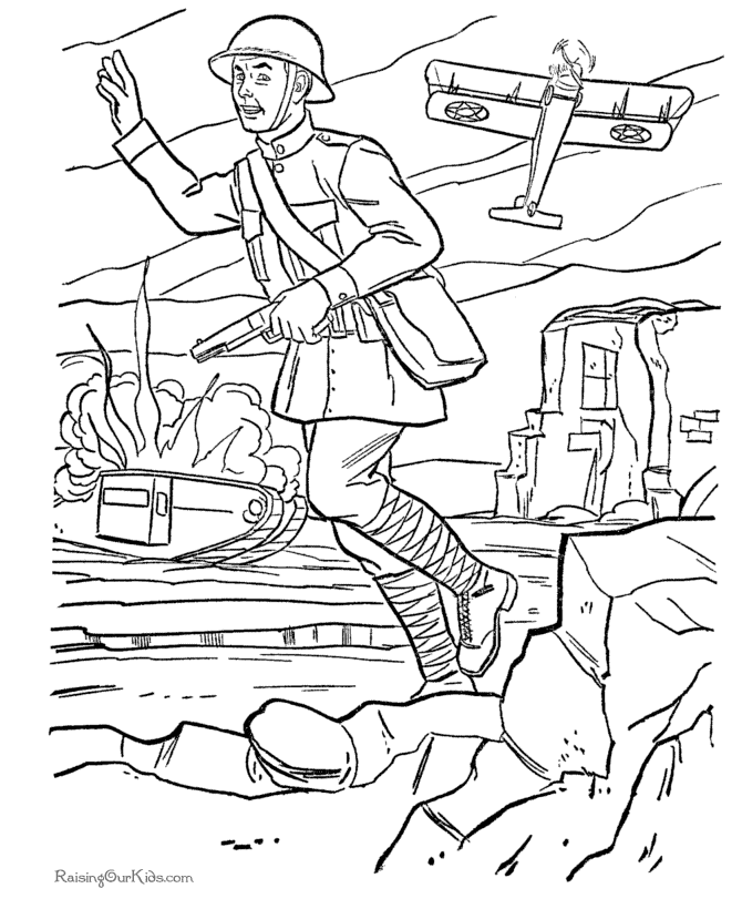 Vietnam war colouring pages