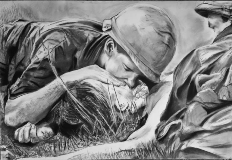 Drawing of the vietnam war picture drawing by richard hanssens saatchi art