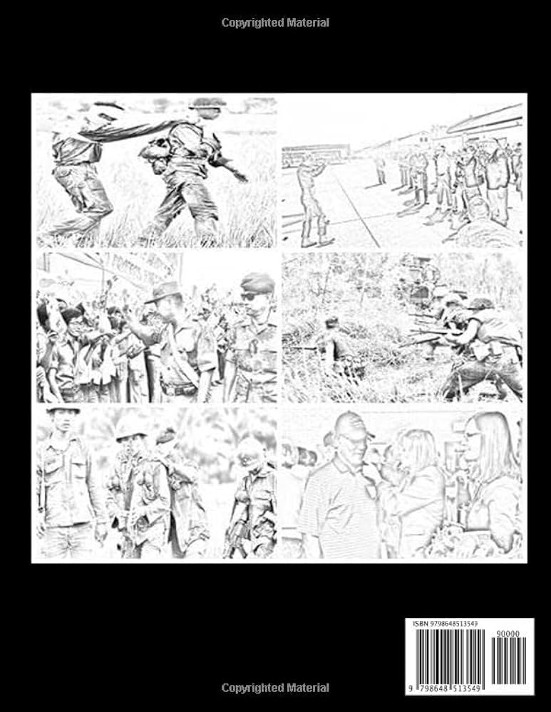 Vietnam war coloring book for adults relaxation pictures vietnam war sketch coloring book creativity and mindfulness by