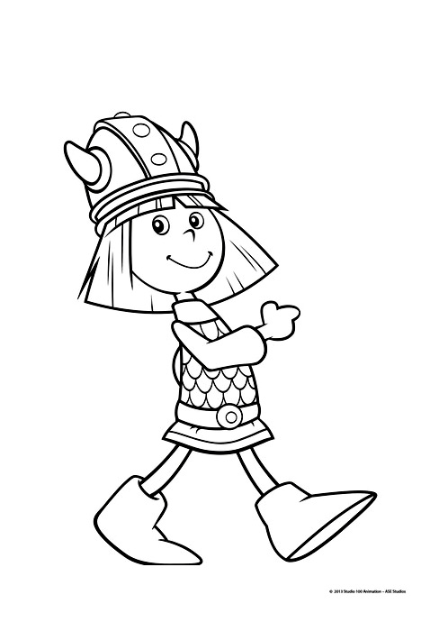 Vic the viking coloring pages to print