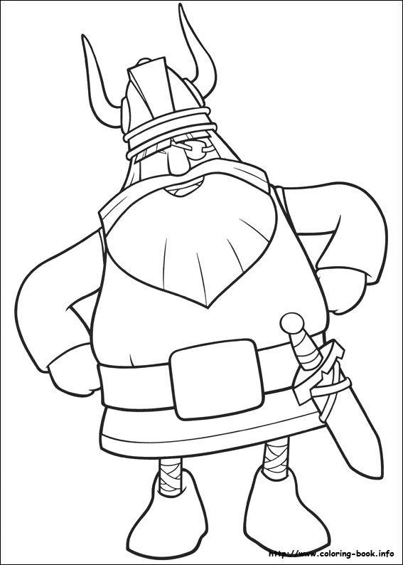 Vicky the viking coloring picture