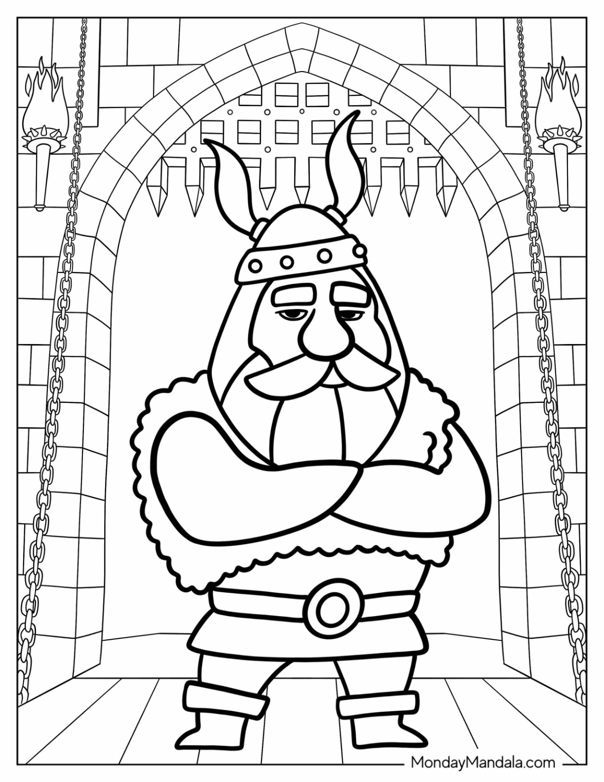 Viking coloring pages free pdf printables