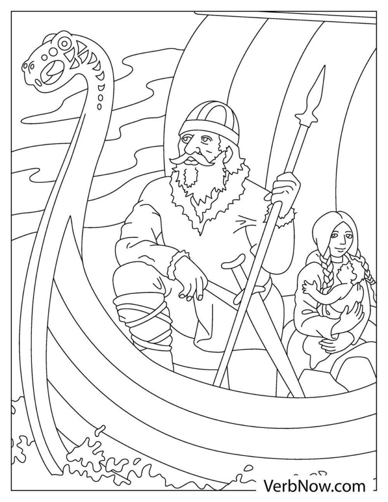 Free viking coloring pages book for download printable pdf