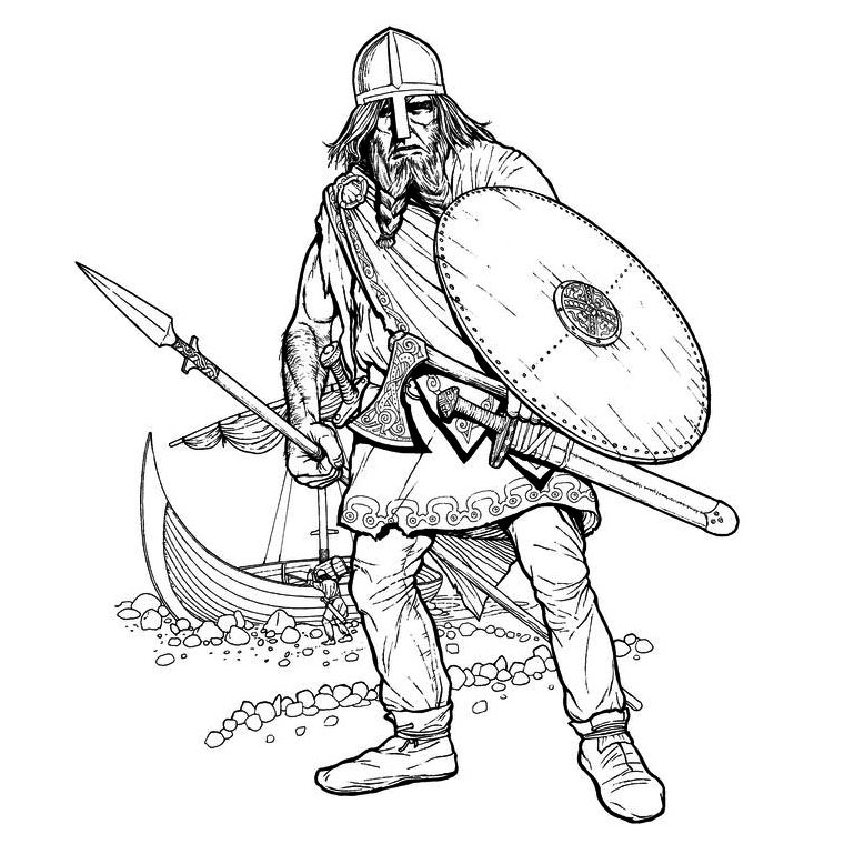 Viking characters â free printable coloring pages