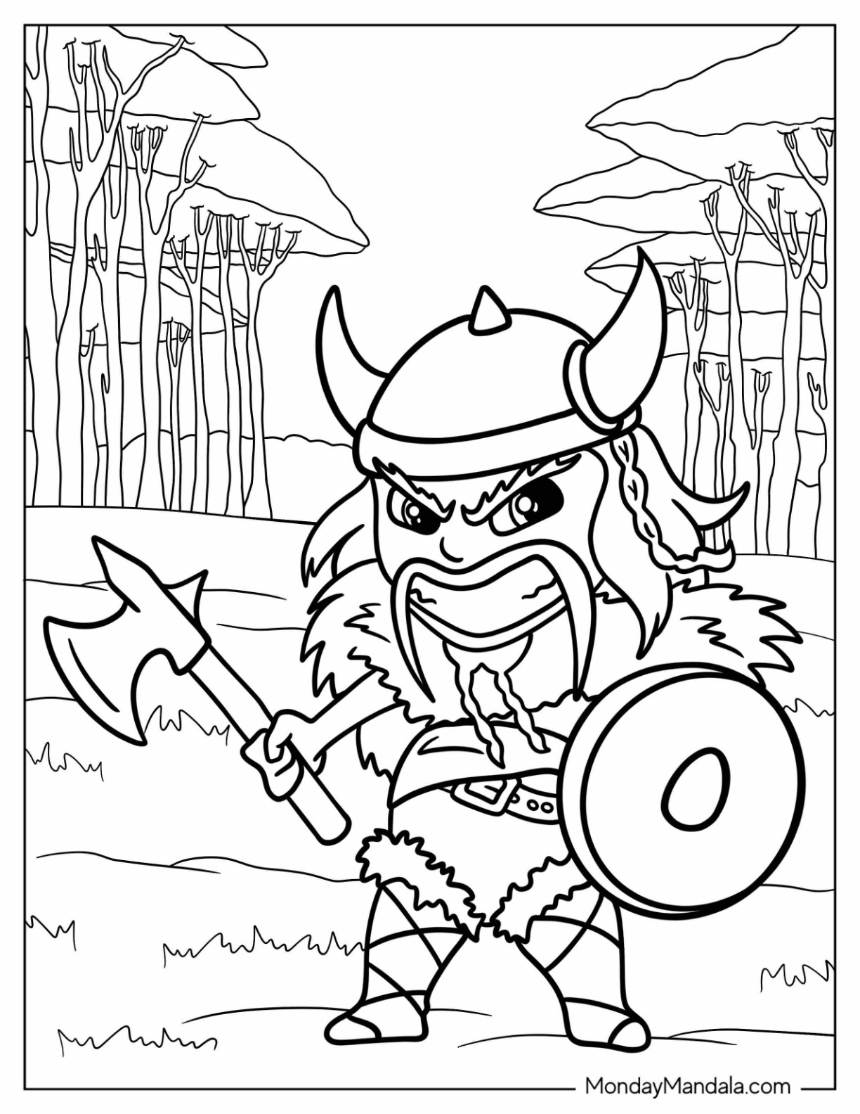 Viking coloring pages free pdf printables