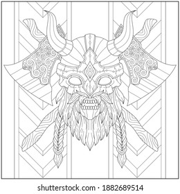 Adult skull coloring pages images stock photos d objects vectors