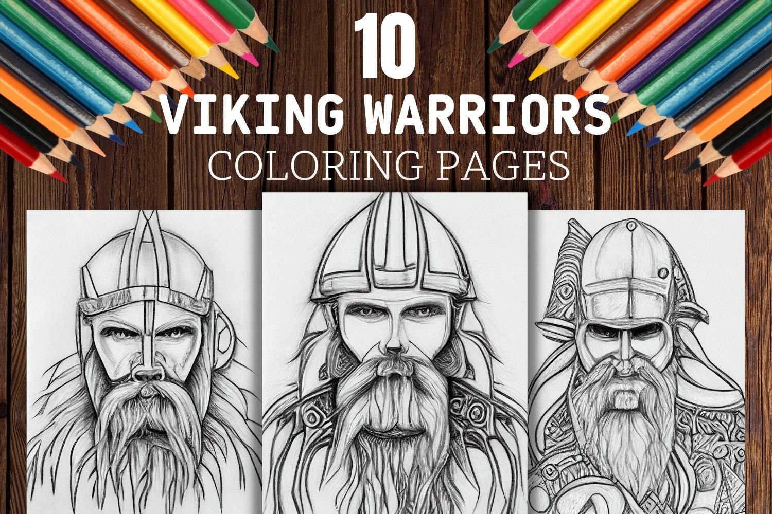 Viking warriors coloring pages