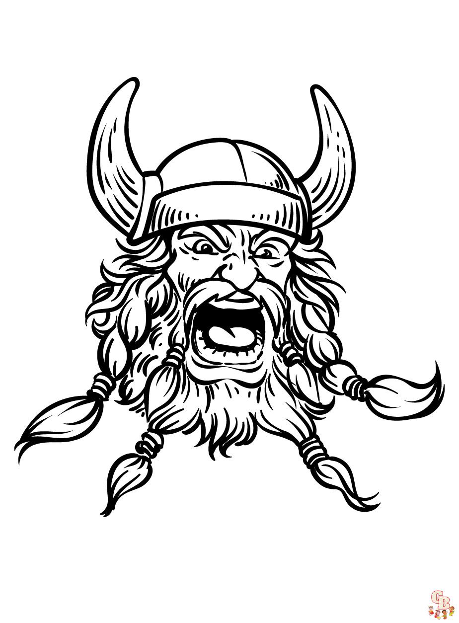 Viking coloring pages free printable sheets for kids