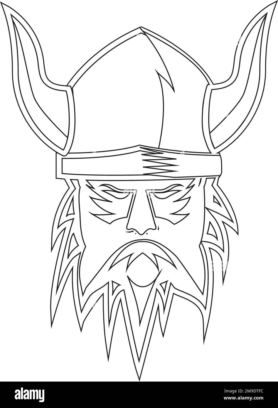 Vikings logo vector design template stock vector image art