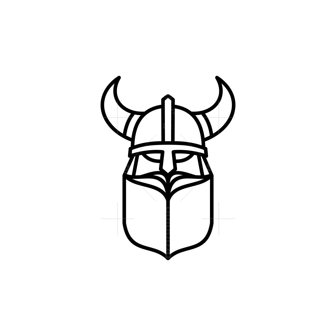 Viking and book logo