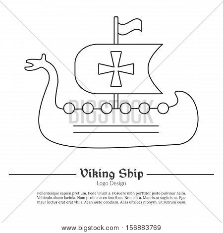 Medieval viking ship vector photo free trial bigstock