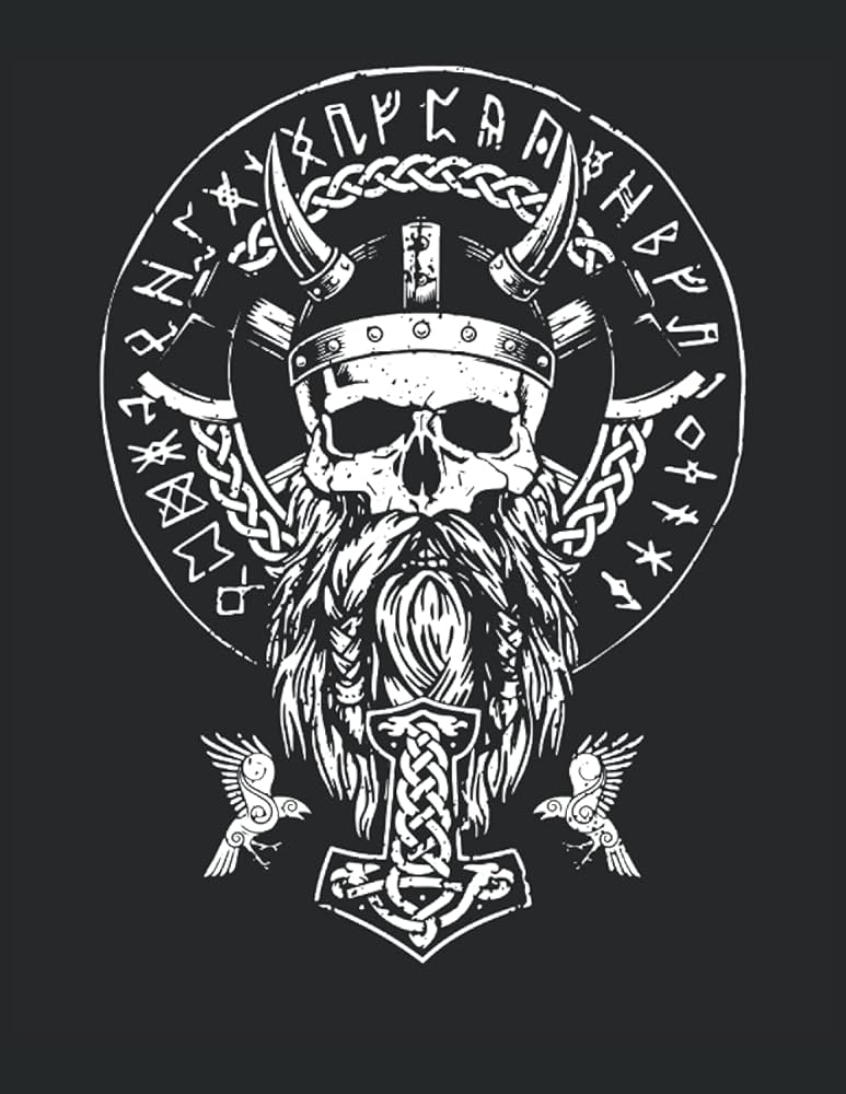 Viking ravens wings swing nodish mythology odin god warrior beard mandalas