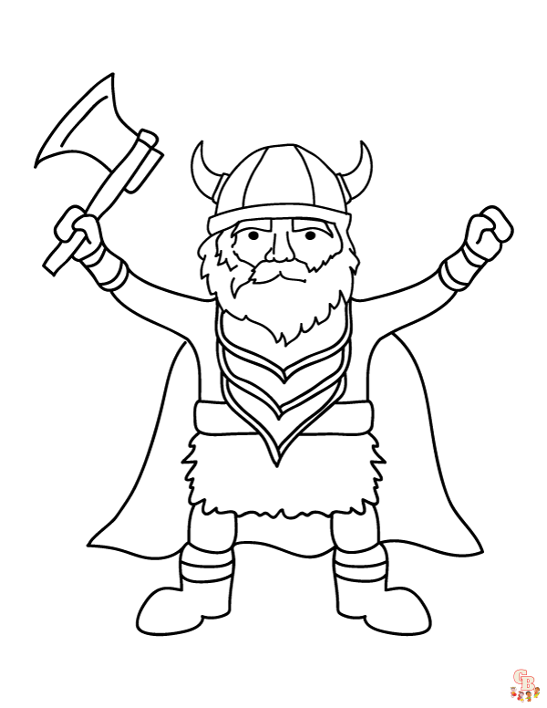Viking coloring pages free printable sheets for kids