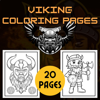 Viking coloring pages by qetsy tpt