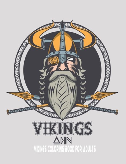 Vikings coloring book for adults by dinnna jhones