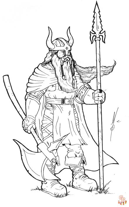 Viking coloring pages free printable sheets for kids