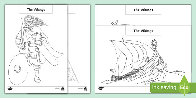 Viking colouring sheets teacher made