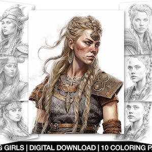Viking coloring page