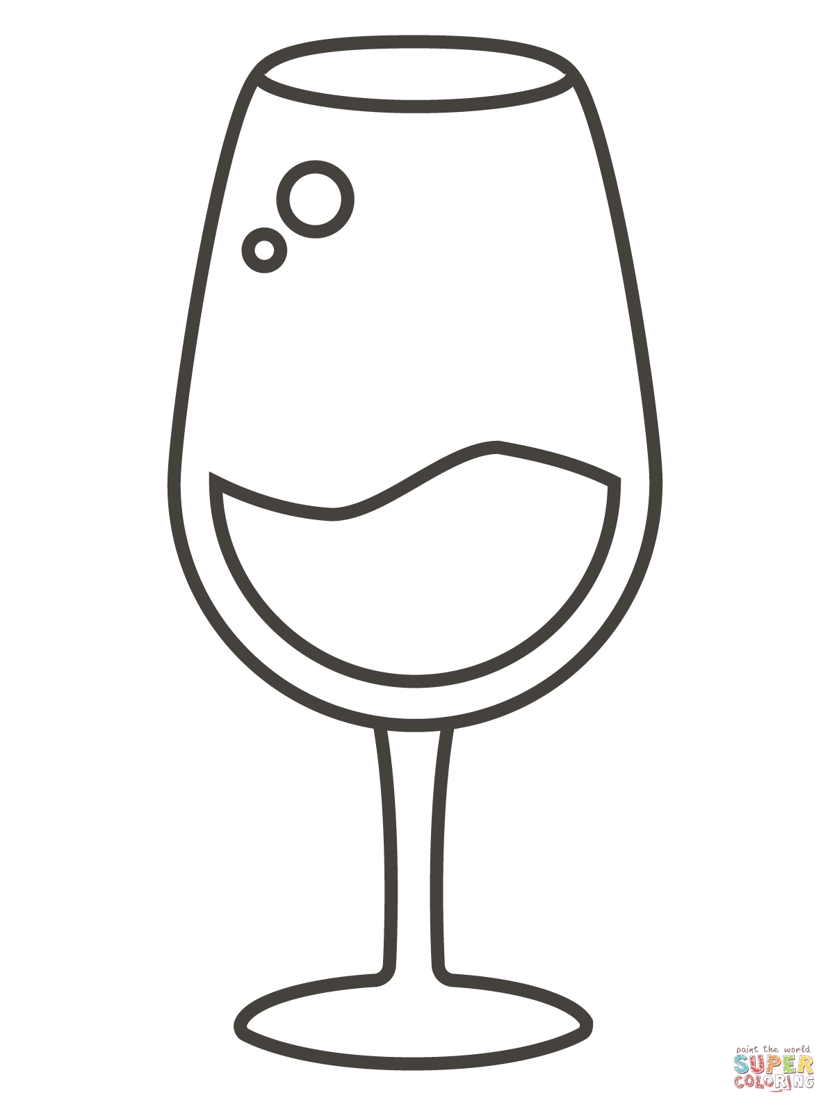 Wine glass coloring page free printable coloring pages