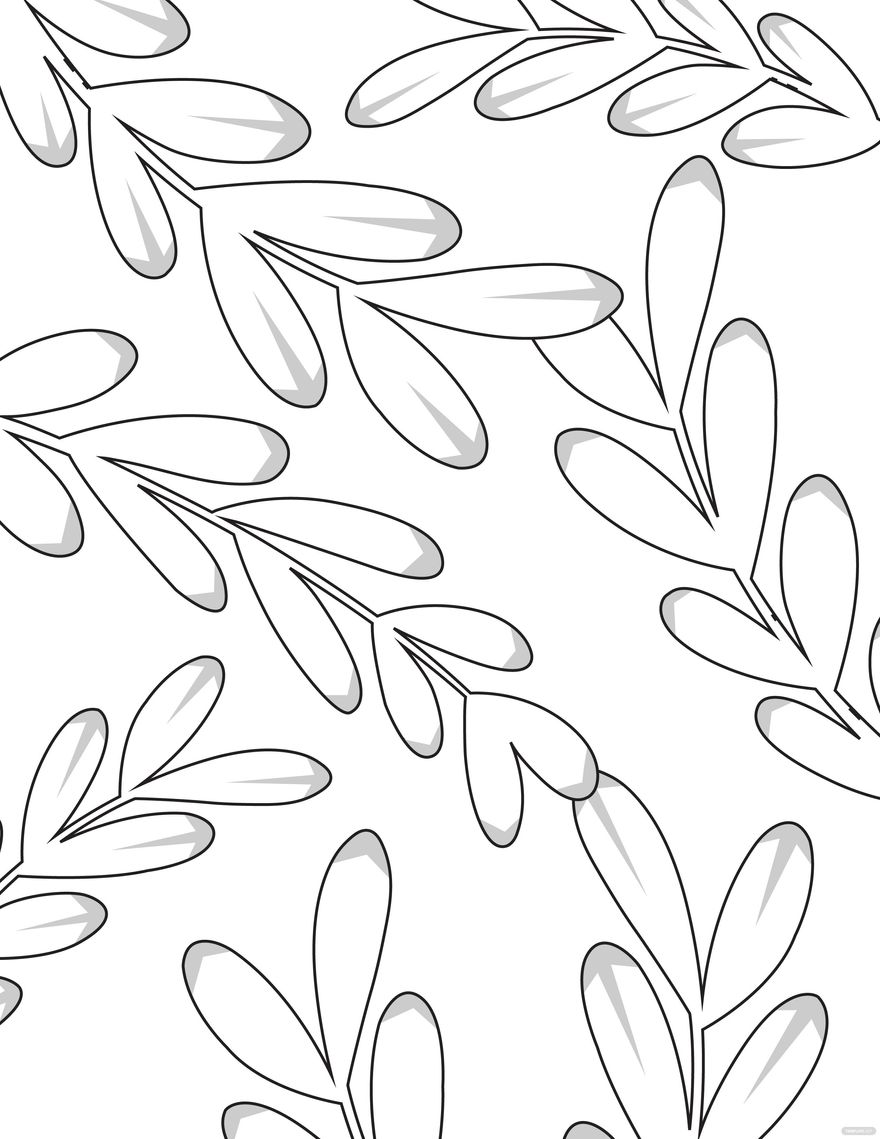 Free wedding vine coloring page