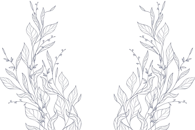 Coloring page with vines images