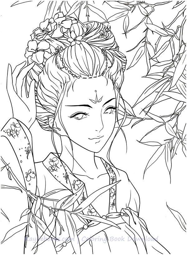 Download classic chinese portrait coloring book pdf