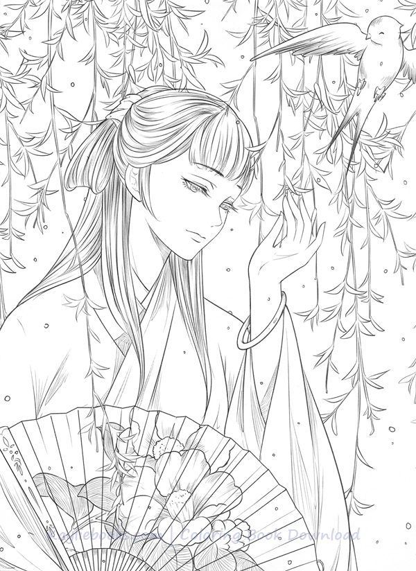 Download classic chinese portrait coloring book pdf