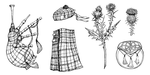 Bagpipes drawing royalty