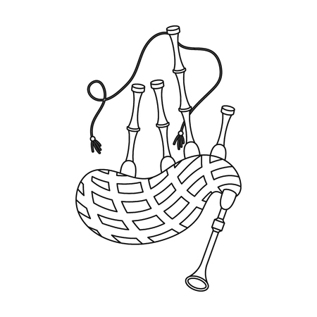Bagpipes isolated cliparts stock vector and royalty free bagpipes isolated illustrations