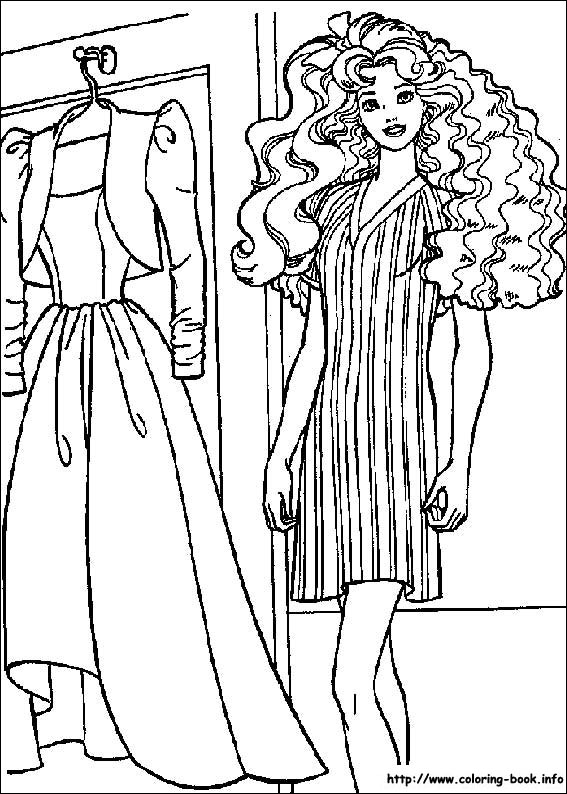 Barbie coloring picture