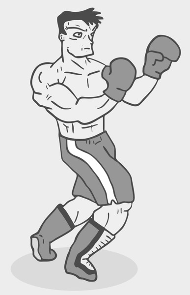 Boxing man luha royalty