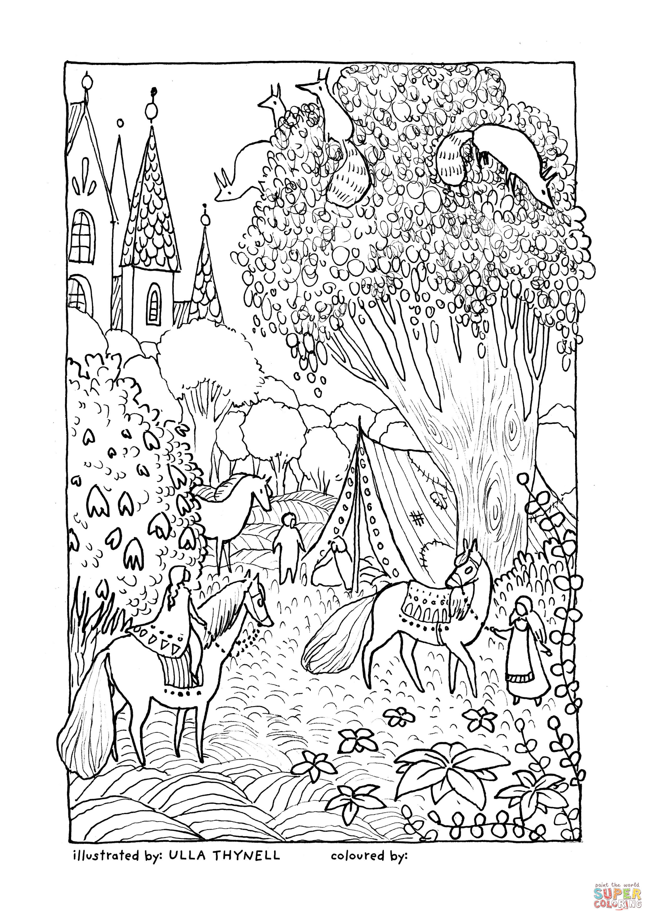 Camp coloring page free printable coloring pages