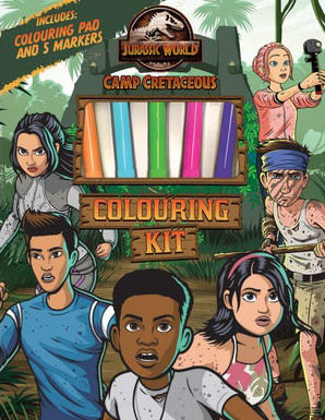 Jurassic world cap cretaceous colouring kit coloring books at retro reprints