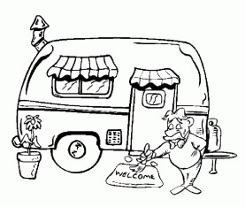 Free printable camping coloring pages