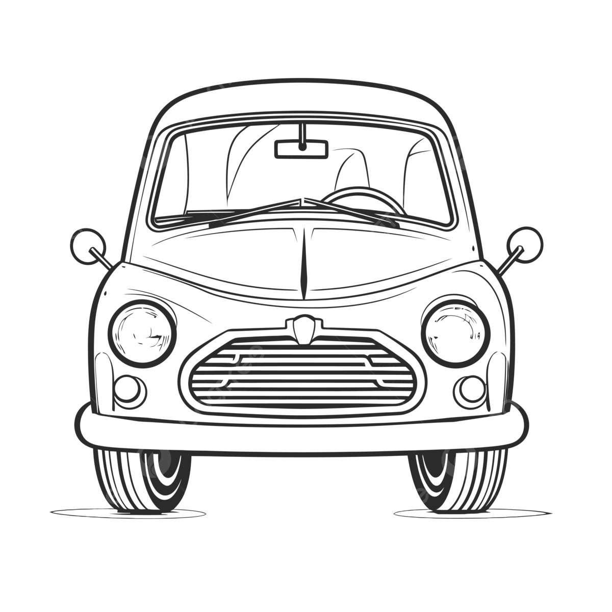 Classic car coloring page outline sketch drawing vector car drawing wing drawing ring drawing png and vector with transparent background for free download