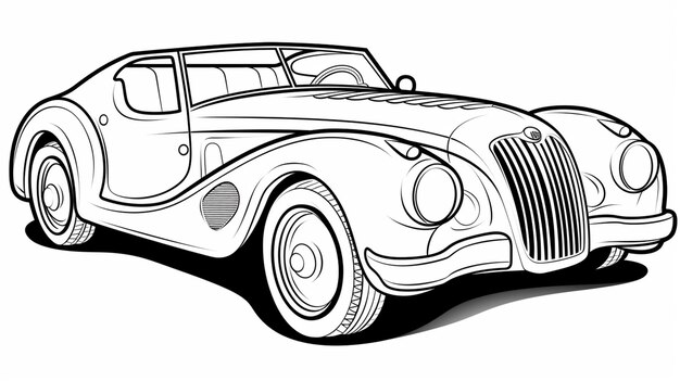 Page classic car coloring pages pictures