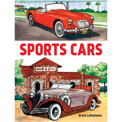 Sports cars coloring book