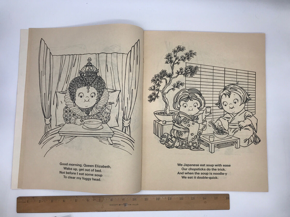 Vintage campbells kids large coloring book a story of soup