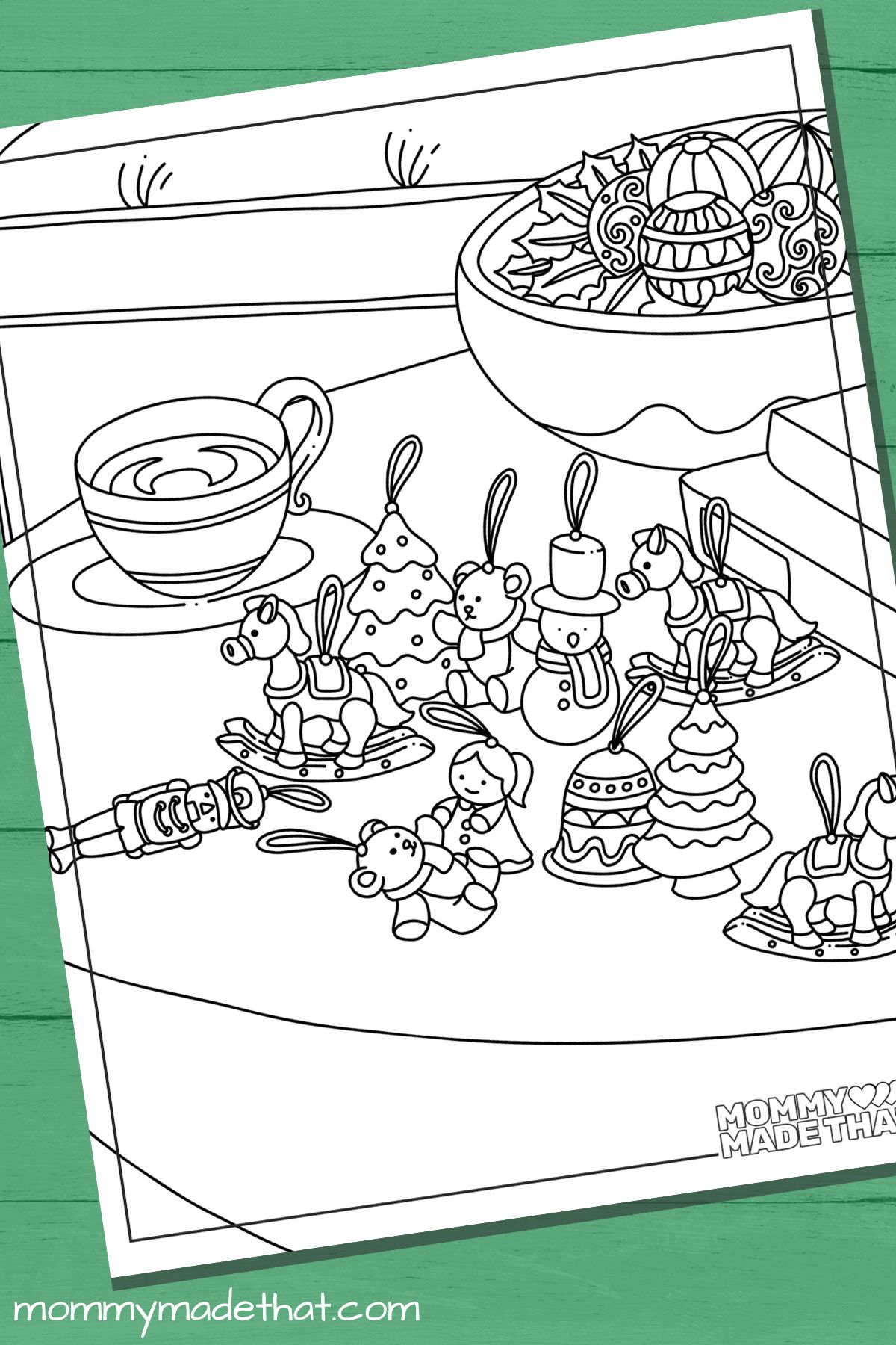 Old fashioned christmas coloring pages a vintage christmas