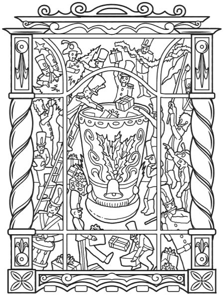 Christmas coloring books to set the holiday mood