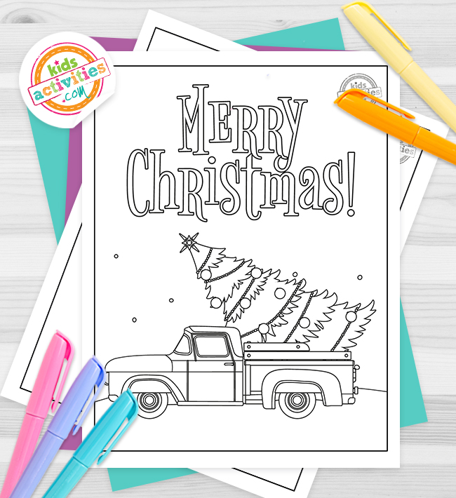 Vintage christmas coloring pages kids activities blog