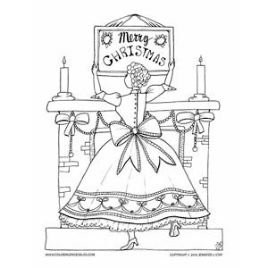 Printable christmas coloring pages