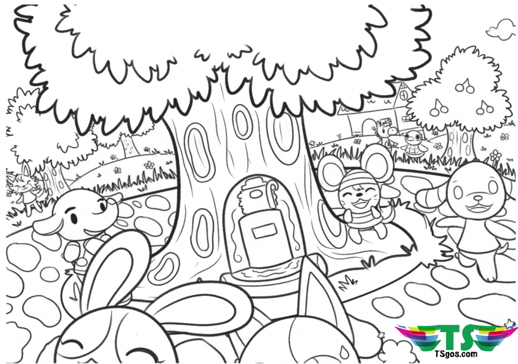 Animal crossing free download and printable coloring page coloring pages printable coloring pages animal crossing