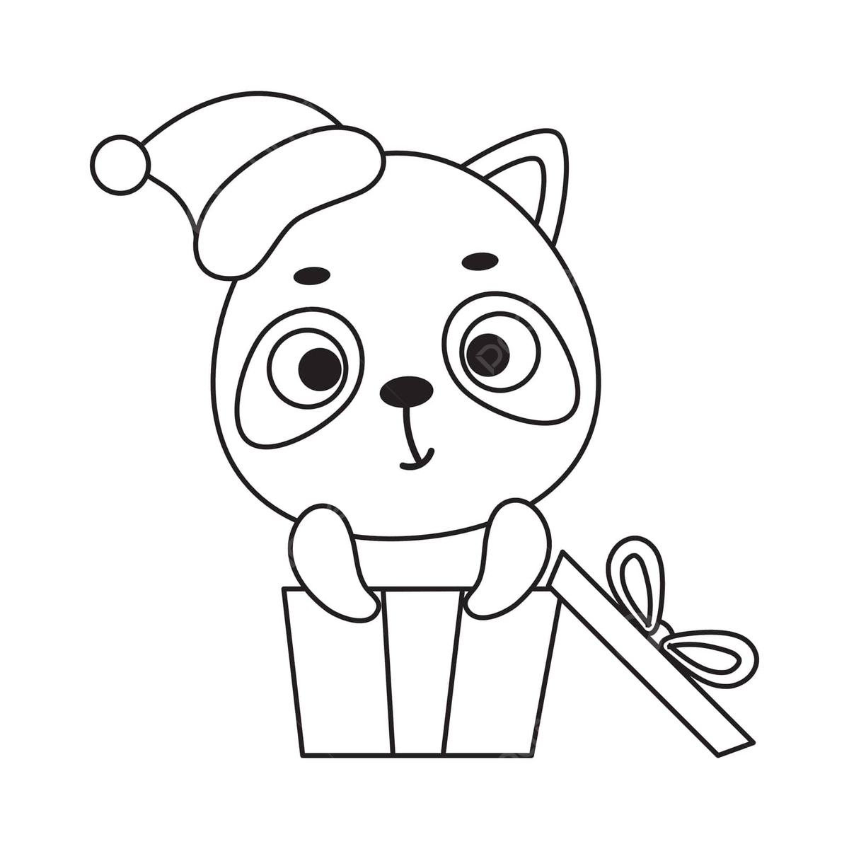 Cute raccoon in gift box coloring page for kids vector raccoon drawing ring drawing kid drawing png and vector with transparent background for free download
